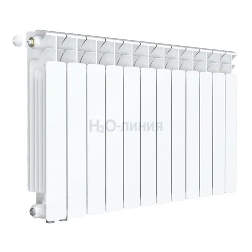 Радиатор биметаллический RIFAR BASE VENTIL 500 х 12 секций нижнее левое подключение, R-BA-500-12-VL