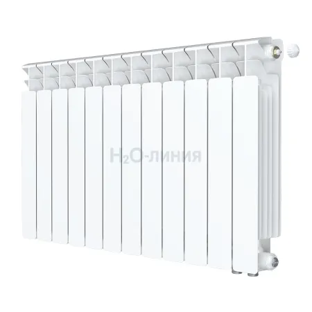 Радиатор биметаллический RIFAR BASE VENTIL 500 х 12 секций нижнее правое подключение, R-BA-500-12-VR