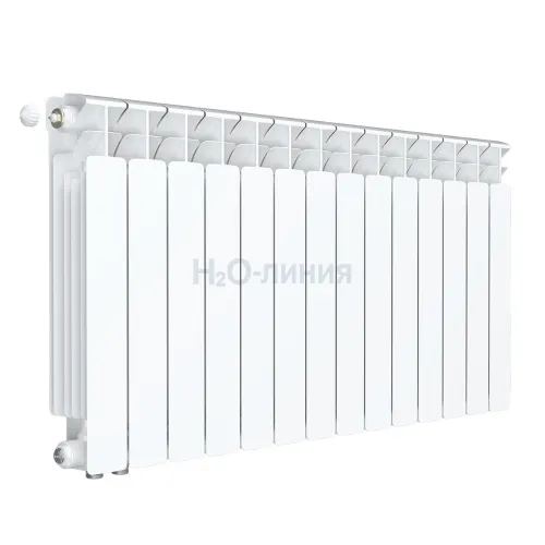 Радиатор биметаллический RIFAR BASE VENTIL 500 х 14 секции нижнее левое подключение, R-BA-500-14-VL