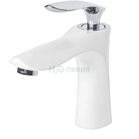 Cмеситель для раковины Grocenberg GB2001 Белый хром