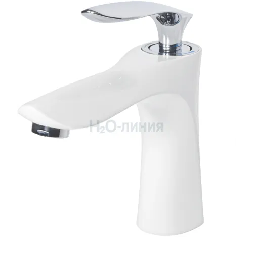 Cмеситель для раковины Grocenberg GB2001 Белый хром