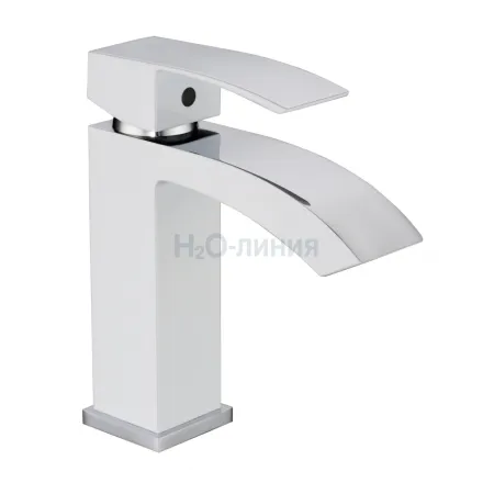 Cмеситель для раковины Grocenberg GB2007 Белый хром