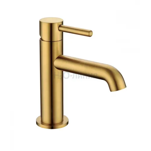 Смеситель для раковины стандартный Grocenberg GB2099GL золотой брашированный