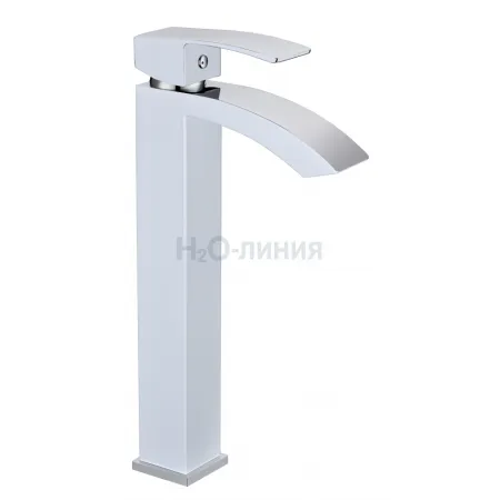 Cмеситель для раковины Grocenberg GB3007 Белый хром