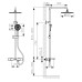 05382 Душевая система KAISER Serio с термостатом