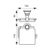 KH-2200 Держатель туалетной бумаги KAISER