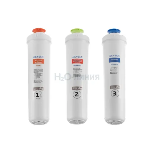 Комплект сменных картриджей для фильтра Гейзер Смарт Макс Био