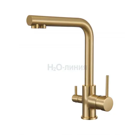 Смеситель для кухни Grocenberg GB40551MG Матовое золото