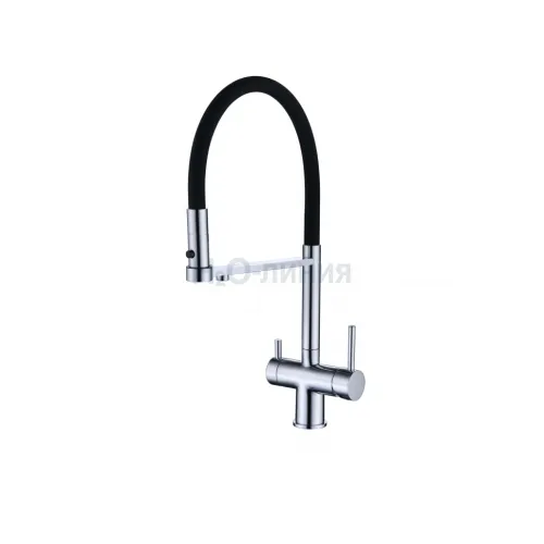Смеситель для кухни Grocenberg GB4095 с гибким изливом Хром