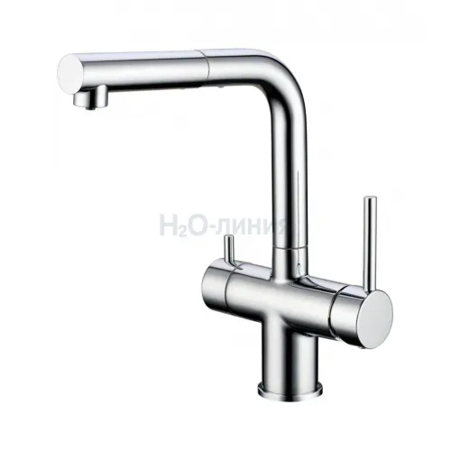 Смеситель для кухни под фильтр с выдвижным изливом GROCENBERG GB4097CR (Kerox Венгрия)