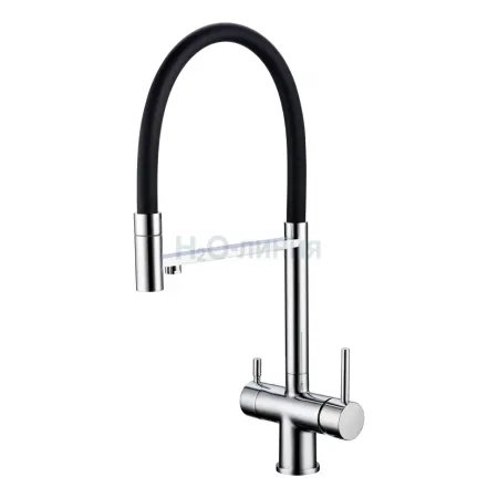 Смеситель для кухни Grocenberg GB4099 с гибким изливом Хром Смеситель для кухни Grocenberg GB4099 с гибким изливом Хром