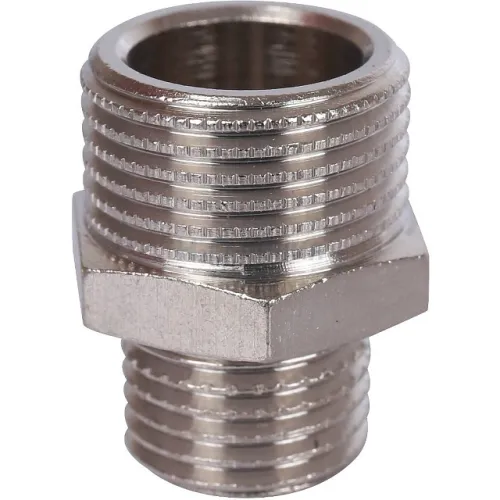 Ниппель НН STOUT переходной никелированный 3/8X1/4