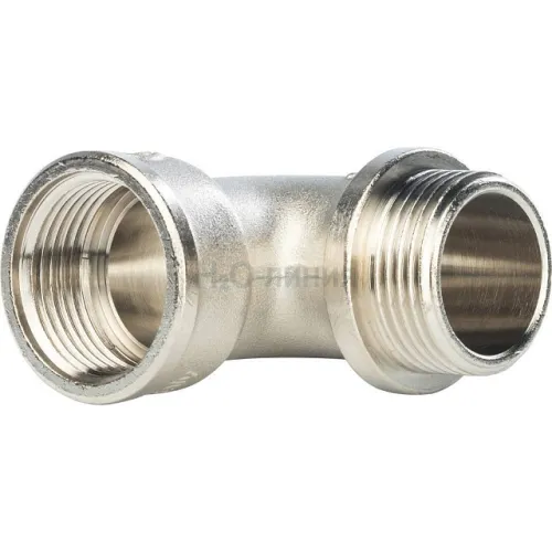 Угольник никелированный STOUT НВ 1  с упором