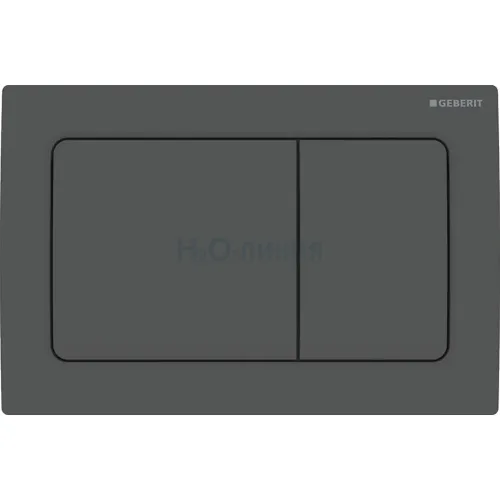 Клавиша смыва Geberit Alpha 30 механическая пластик цвет черный матовый