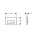 Панель смыва Geberit Delta 50 115.119.DW.1 цвет черный