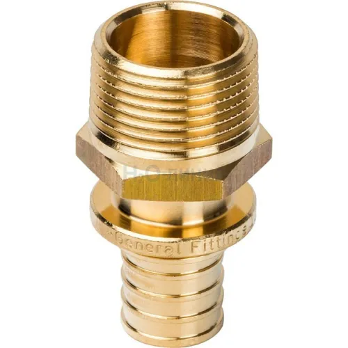 Переходник с наружной резьбой STOUT 20xR 3/4 для труб из сшитого полиэтилена аксиальный