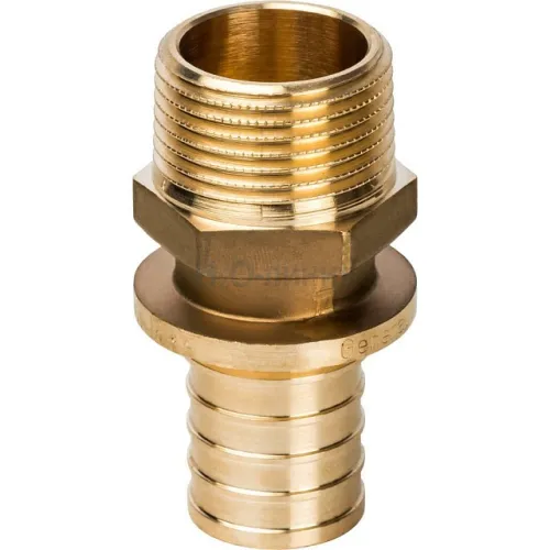 Переходник с наружной резьбой STOUT 32xR 1 для труб из сшитого полиэтилена аксиальный