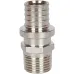 Переходник с наружной резьбой STOUT SFA-0001-200212 20х2.0x1/2 никелированный для труб из сшитого полиэтилена аксиальный