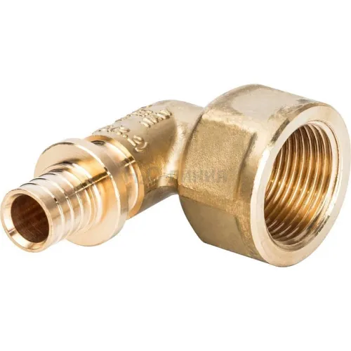 Угольник-переходник с внутренней резьбой STOUT 16xG 3/4 для труб из сшитого полиэтилена аксиальный