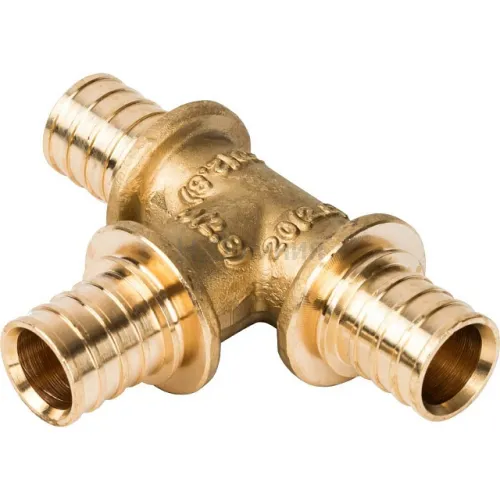 Тройник равнопроходный STOUT 20x20x20 для труб из сшитого полиэтилена аксиальный