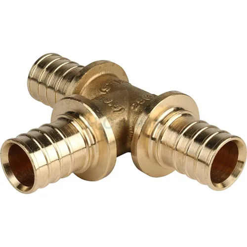 Тройник равнопроходный STOUT 25x25x25 для труб из сшитого полиэтилена аксиальный