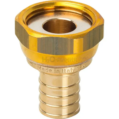 Переходник с накидной гайкой STOUT 25xG 1 для труб из сшитого полиэтилена аксиальный