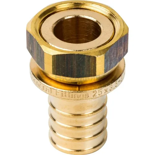 Переходник с накидной гайкой STOUT 25xG 3/4 для труб из сшитого полиэтилена аксиальный