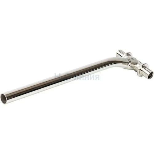 Трубка для подкл-я радиатора, Т-образная STOUT 16/250 для труб из сшитого полиэтилена аксиальный