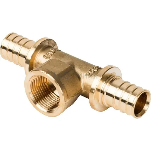 Тройник-переходник с внутренней резьбой STOUT 25xR 3/4 для труб из сшитого полиэтилена аксиальный